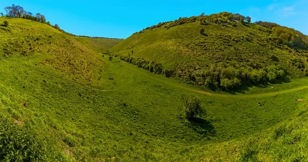 Панорамный Вид Нижнюю Часть Долины Возвышающийся Сторону Самой Большой Широкой — стоковое фото