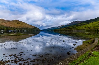A view across Loch Long at Arrochar, Scotland on a summers day
