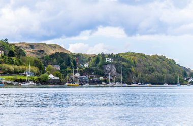A view towards Ardantrive Bay from at Oban, Scotland on a summers day