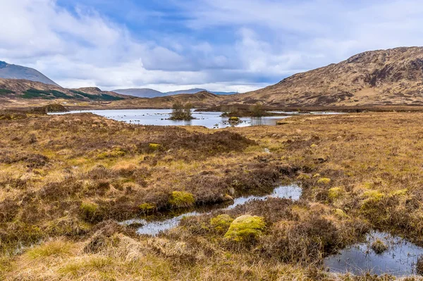 Una Vista Hacia Loch Cerca Glencoe Escocia Día Verano — Foto de Stock