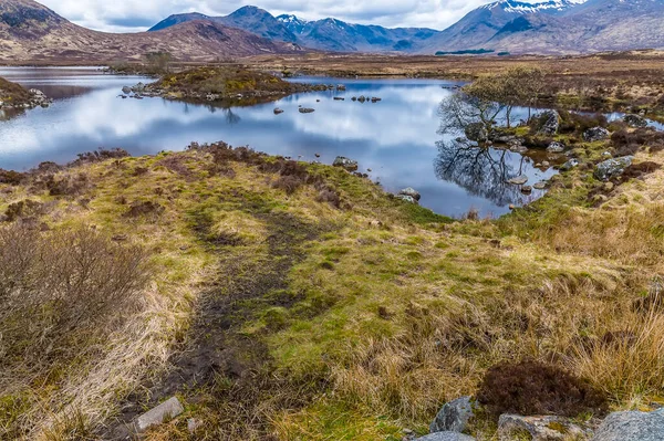 Une Vue Rive Loch Près Glencoe Écosse Jour Été — Photo