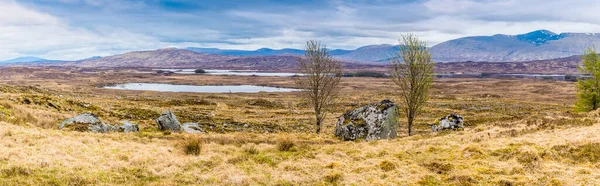 Ein Blick Zurück Über Das Rannoch Moor Bei Glencoe Schottland — Stockfoto