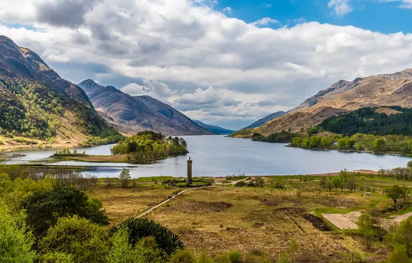 Een Uitzicht Kustlijn Lengte Van Loch Shiel Schotland Een Zomerse — Stockfoto