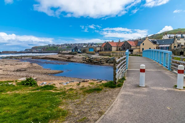 View Promenade Town Cullen Scotland Summers Day — 图库照片
