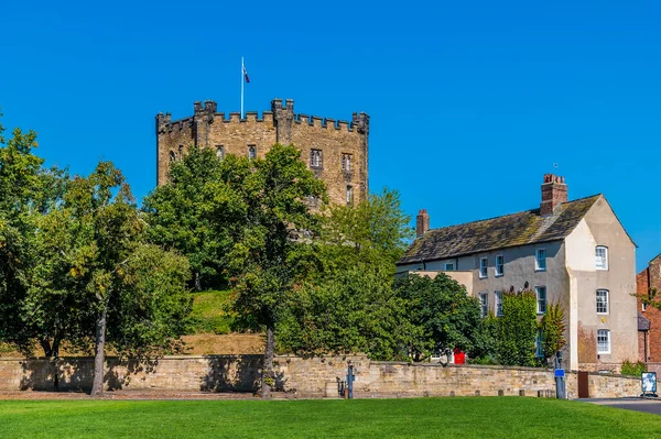 Pohled Přes Centrální Zelenou Hradu Durhamu Velká Británie Létě — Stock fotografie