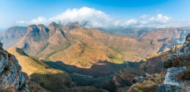 A view down the southern side into Blyde River Canyon,  Mpumalanga, South Africa in Springtime