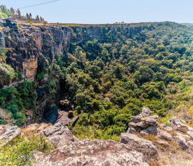 Güney tarafından Graskop, Güney Afrika 'daki vadiyi gören bir manzara.