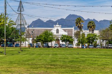 Güney Afrika 'da, Stellenbosch' taki Central Park 'ın doğusundaki bir manzara