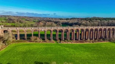 Balcombe, Sussex, İngiltere 'deki Ouse Viyadük' ünden çekilen hava görüntüsü