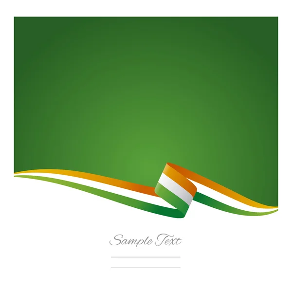 Abstracte kleur achtergrond Ierse vlag — Stockvector