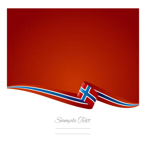 Abstrakte Farbe Hintergrund Norwegen Flagge — Stockvektor