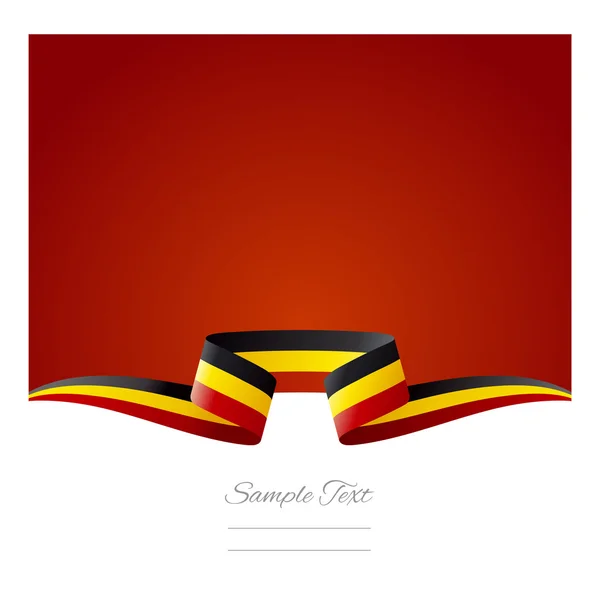 Astratto sfondo Belga bandiera nastro — Vettoriale Stock