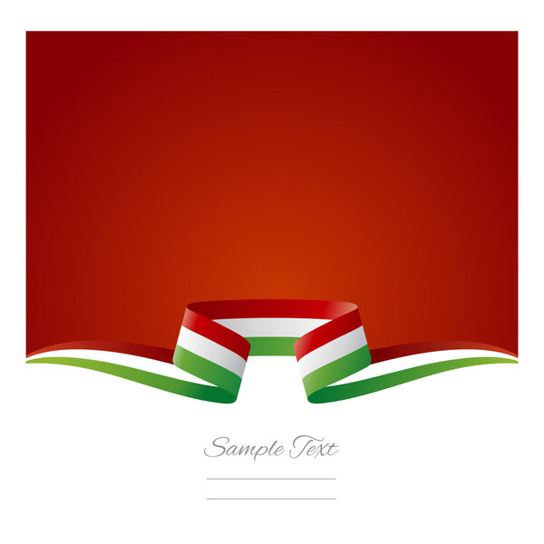 Abstract background Italian flag ribbon