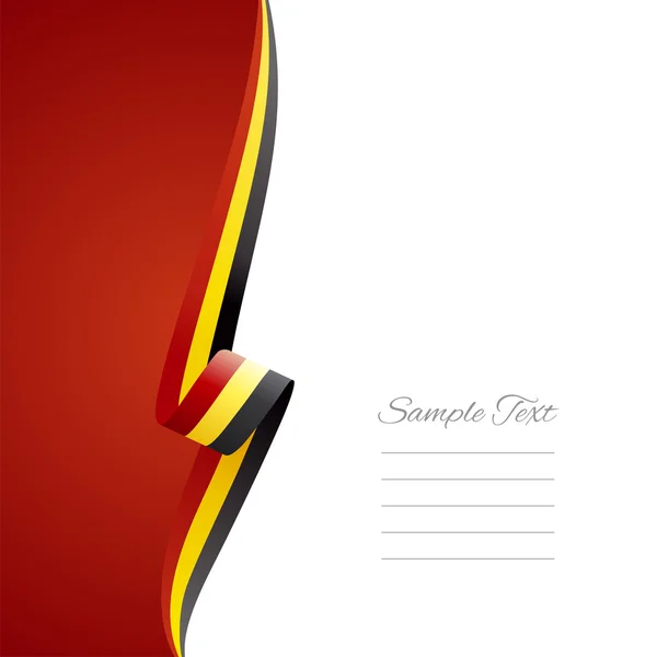 Belgian left side brochure cover vector — Stock Vector