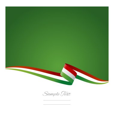 Abstract color background Hungarian flag clipart