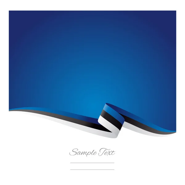 추상적인 색 배경 에스토니아 깃발 — 스톡 벡터