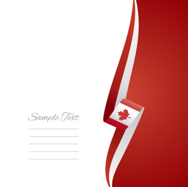 Canadian right side brochure cover vector clipart