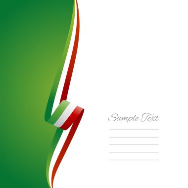 Italian left side brochure cover vector