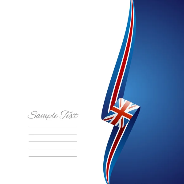 Reino Unido lado derecho folleto cubierta vector — Archivo Imágenes Vectoriales