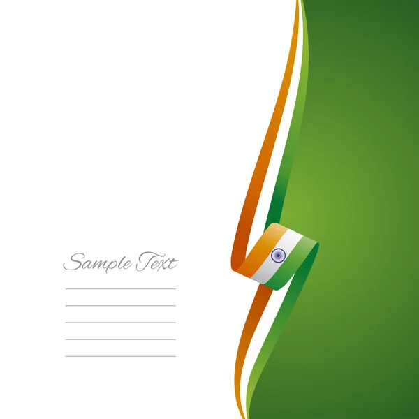 Indian right side brochure cover vector — Stock Vector