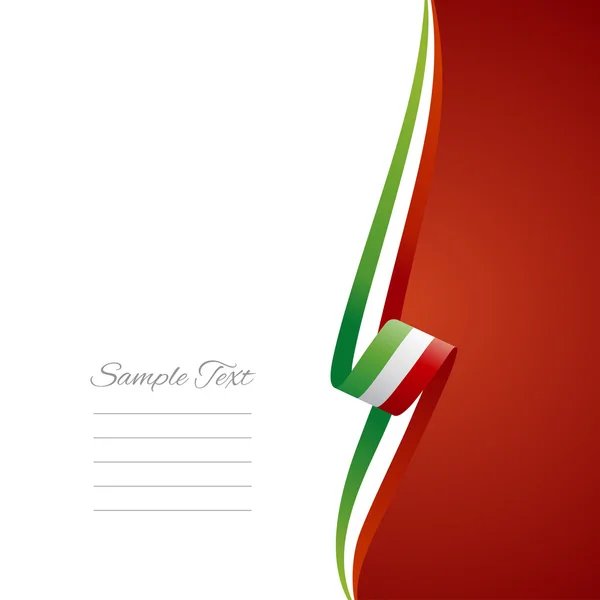 Ιταλική δεξιά πλευρά φυλλάδιο κάλυψη διάνυσμα — Διανυσματικό Αρχείο