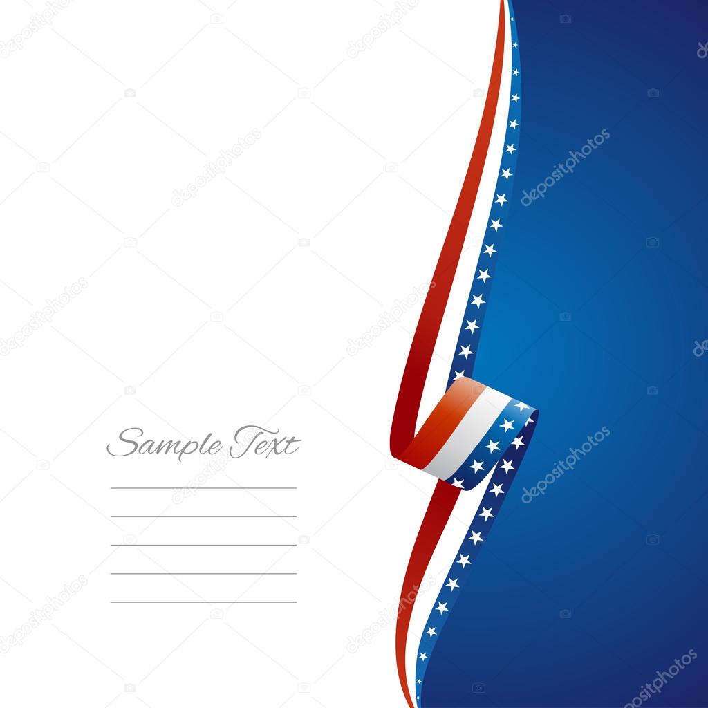 USA right side brochure cover vector