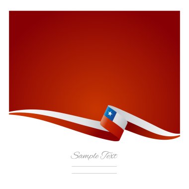 Abstract color background Chilean flag vector clipart