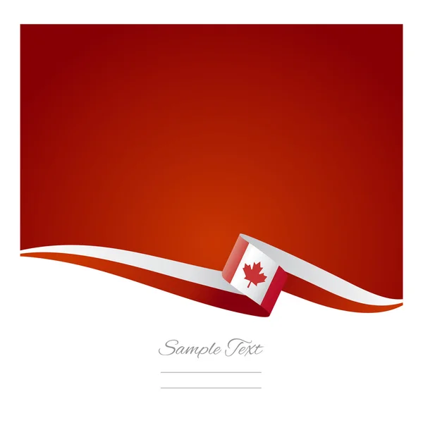 Fundo de cor abstrato Vetor de bandeira canadense — Vetor de Stock
