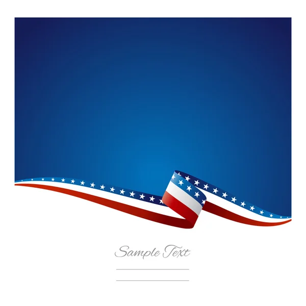 Ruban drapeau américain abstrait couleur fond vecteur Illustrations De Stock Libres De Droits