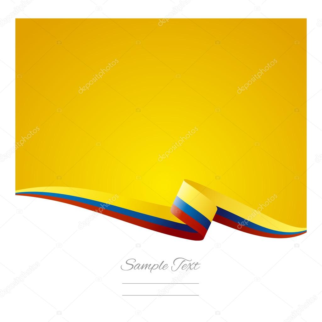 Abstract color background Colombian flag vector