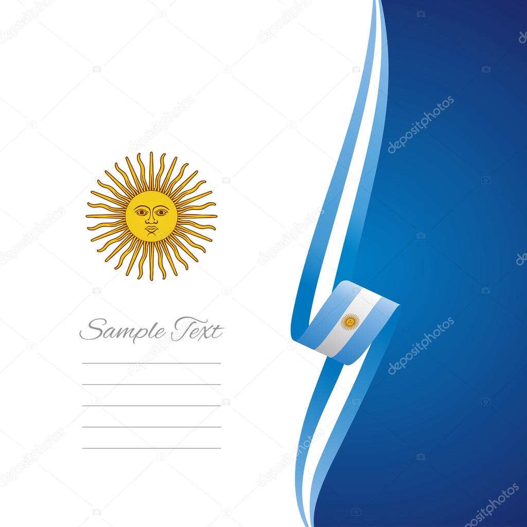 Argentinean right side brochure cover vector