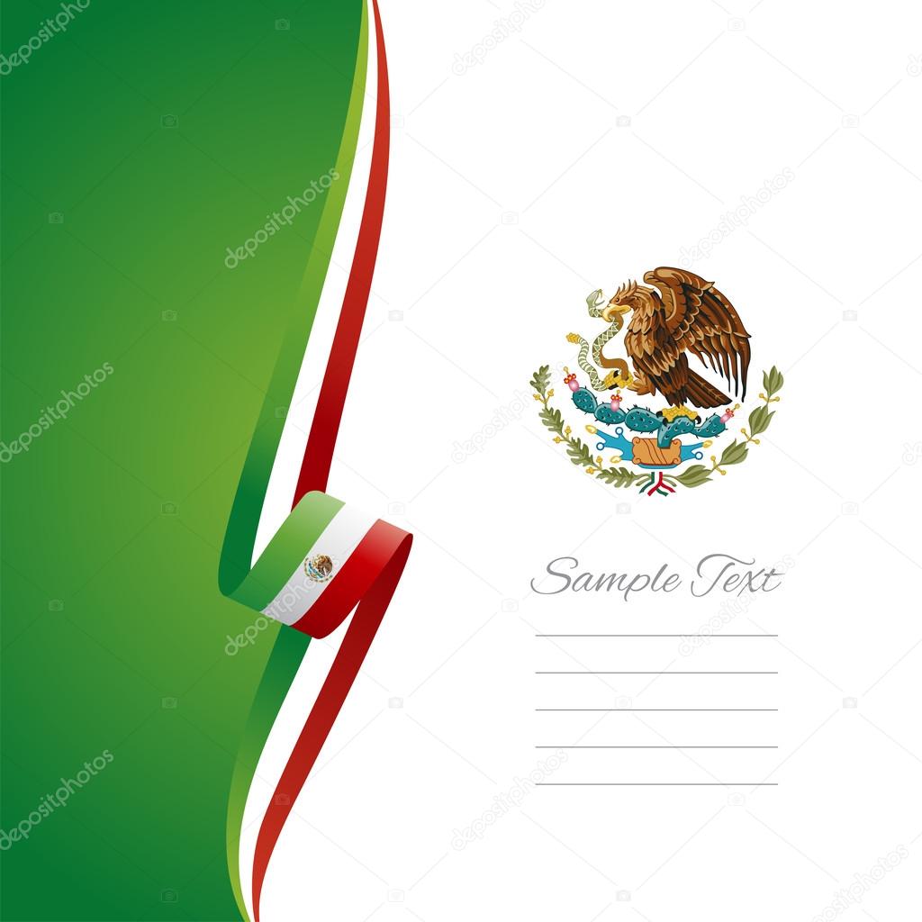 Mexican left side brochure cover vector