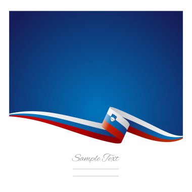 bayrak rengini arka plan Sloven soyut