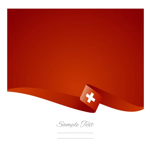 Швейцарський прапор абстрактних колір фону вектор — стоковий вектор
