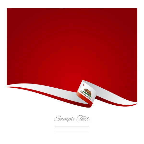 Fundo de cor abstrato California flag vector — Vetor de Stock