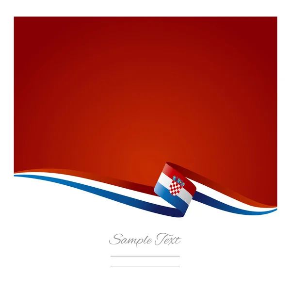 Résumé fond de couleur drapeau croate — Image vectorielle