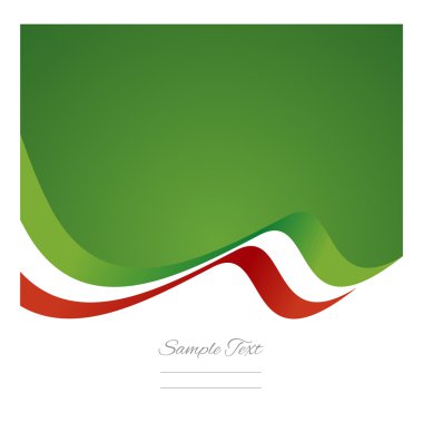 soyut Meksika bayrağı şerit vektör