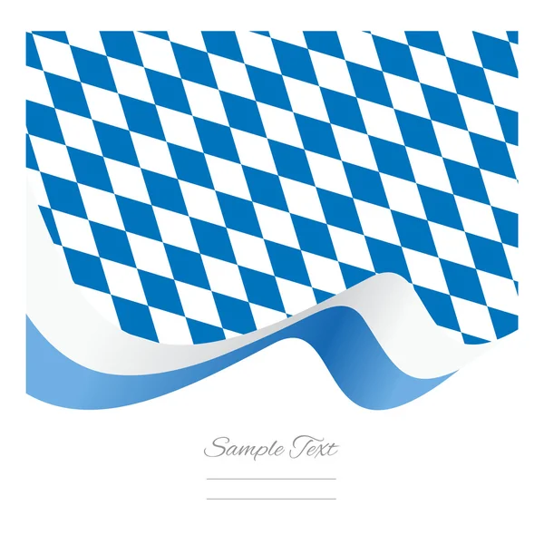 Abstract Bavarian flag ribbon vector — Stock Vector