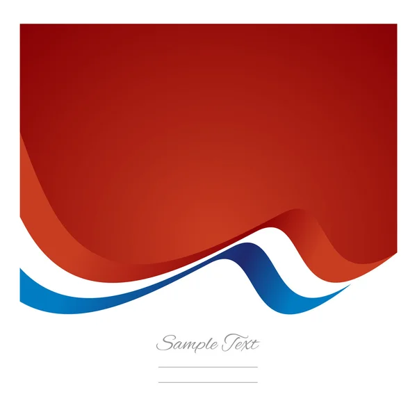 抽象的なフランス国旗リボン ベクトル — ストックベクタ