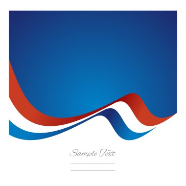 soyut Hollanda bayrağı şerit vektör