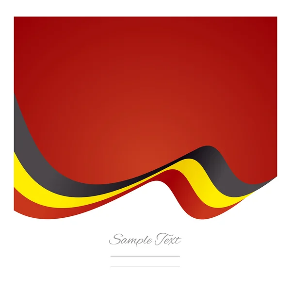 Abstract Belgian flag ribbon vector — Stock Vector