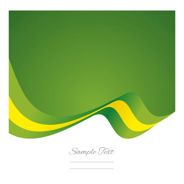 Absztrakt brazil zászlóval szalag vektor — Stock Vector