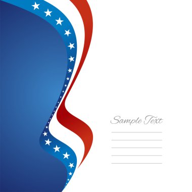 bizim bayrak şerit vektör yaptı