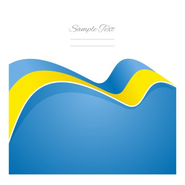 Ukrayna soyut bayrak şerit vektör