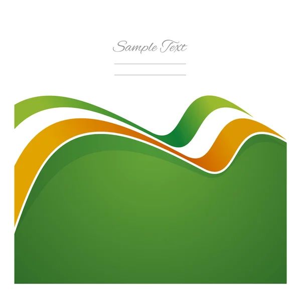 Irlande abstrait drapeau ruban vecteur — Image vectorielle