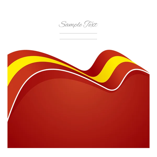 Španělsko abstraktní vlajky stuha vektor — Stockový vektor