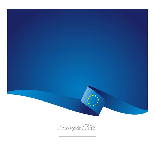 Fond couleur abstrait vecteur drapeau de l'UE — Image vectorielle