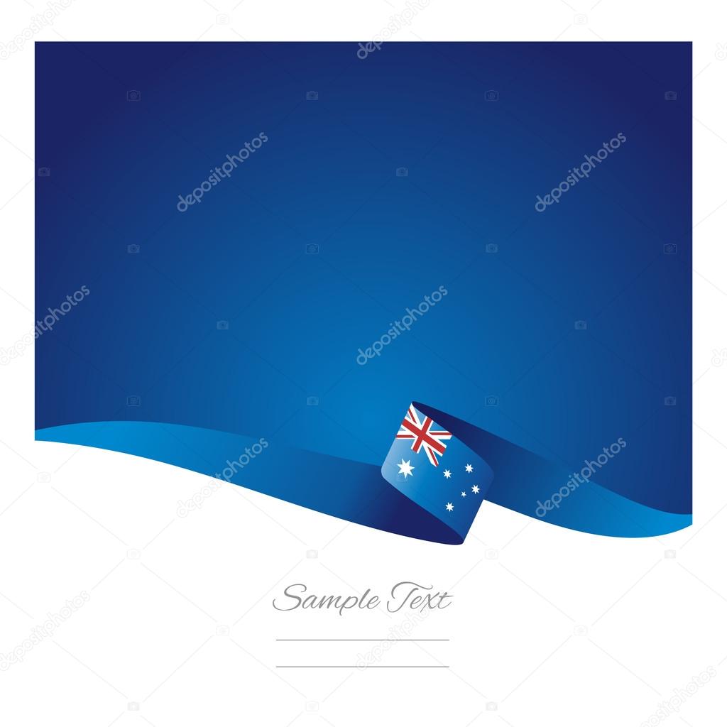 Abstract color background Australian flag vector
