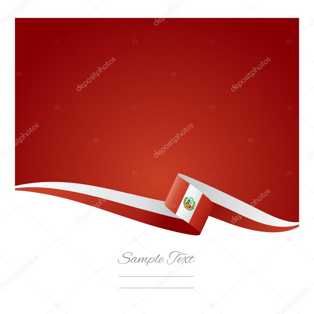 Abstract color background Peruvian flag vector