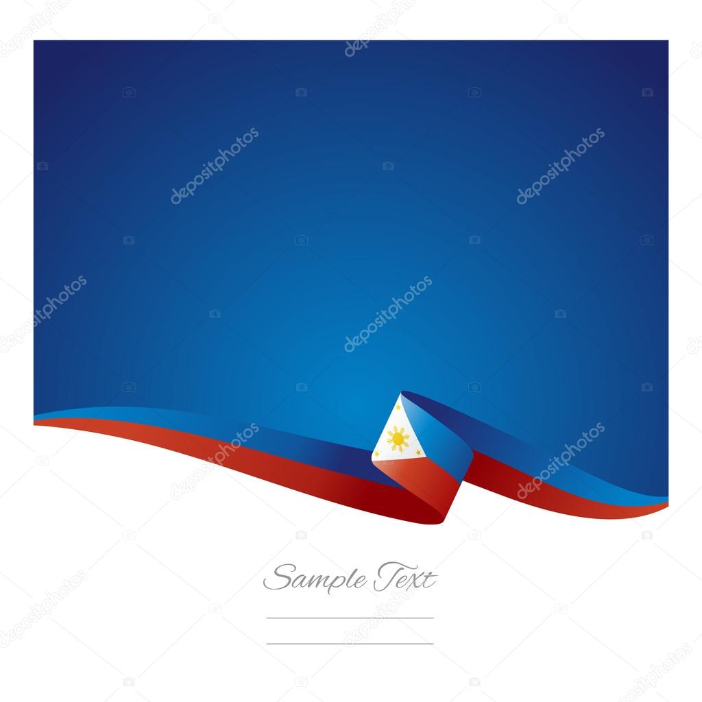 Abstract color background Philippine flag vector